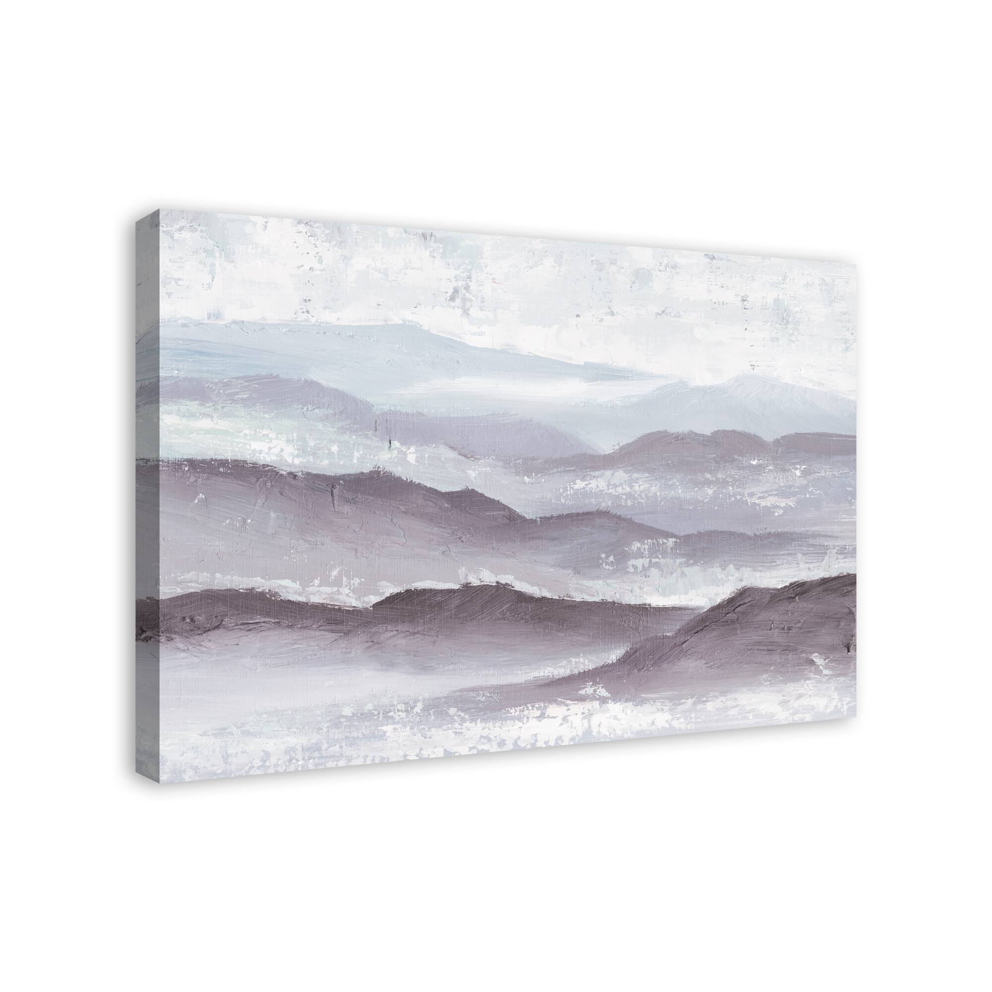 Painted Mountainscape 36" x 24" Canvas Wall Art